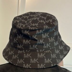 Michael Kors Monogram Black Bucket Hat